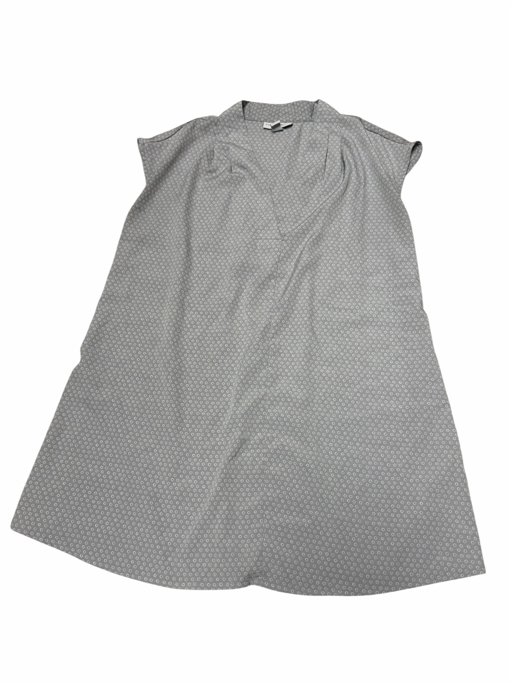 Liz Lange Maternity Gray Polka Dot Blouse XS